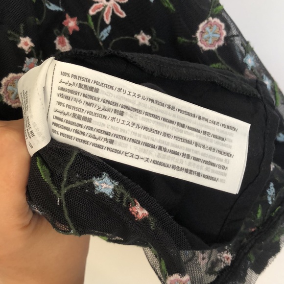 Abercrombie & Fitch Floral Beaded Mesh Halter Top - Picture 9 of 10